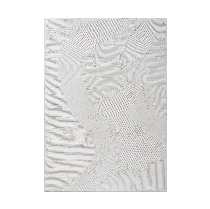 TEXTURED WHITE WALL DECOR