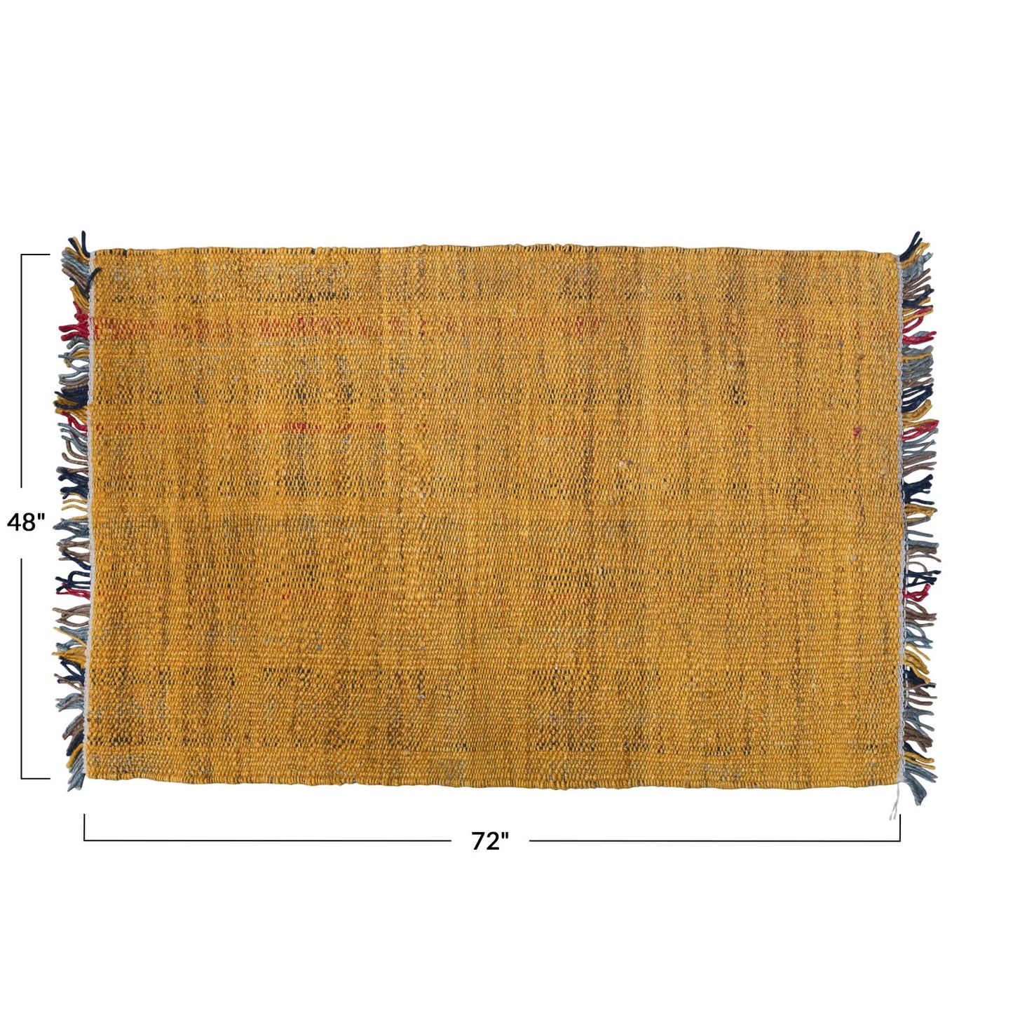 4"X6" WOVEN JUTE RUG W