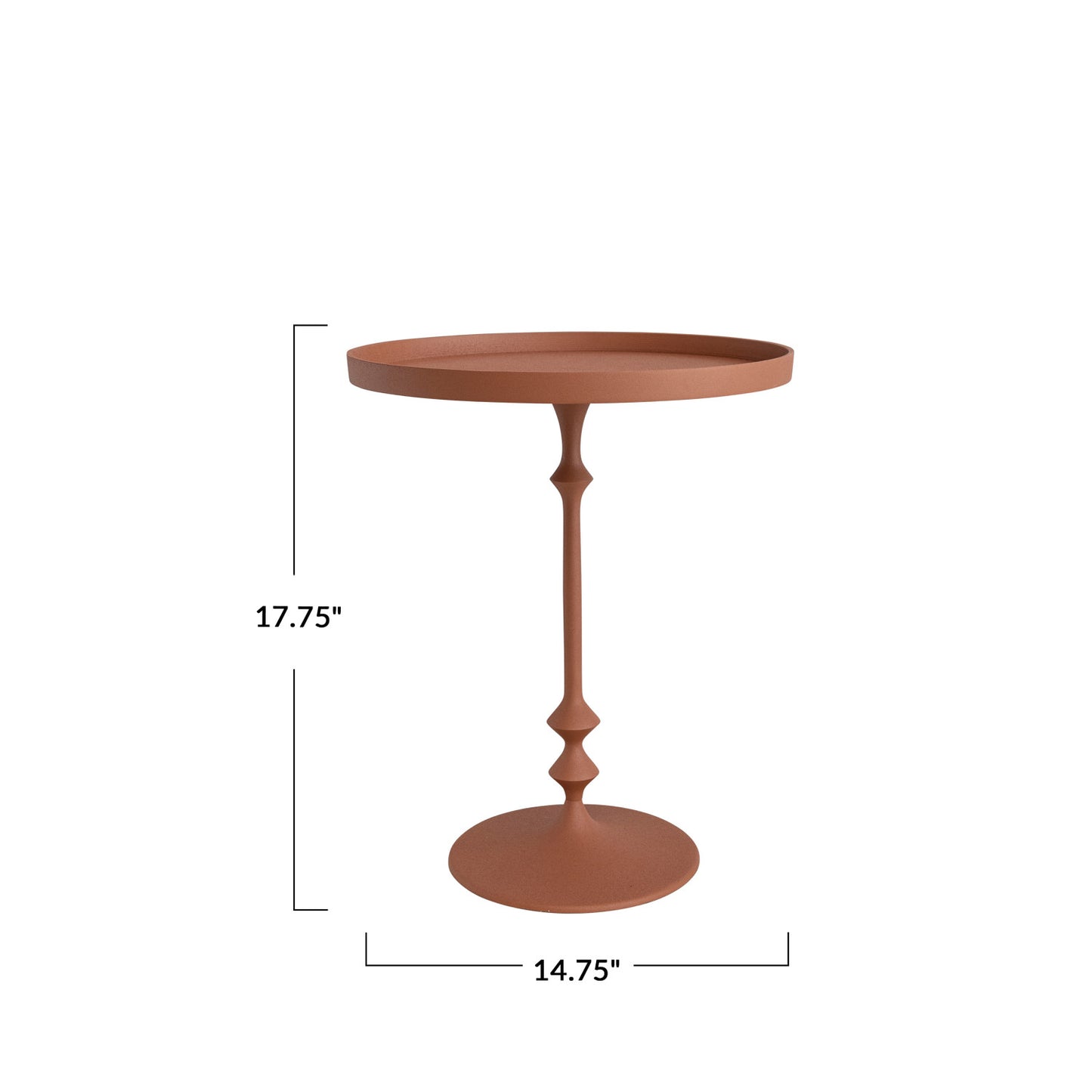 TEXTURED SAND METAL TABLE