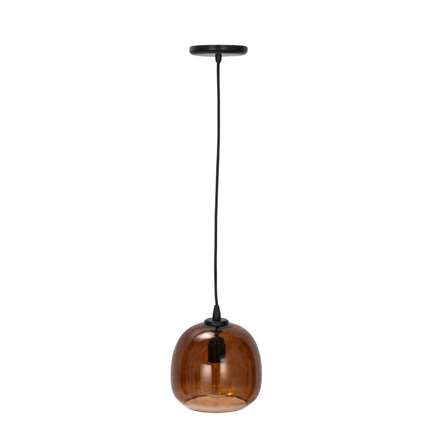 GLASS & METAL PENDANT LAMP