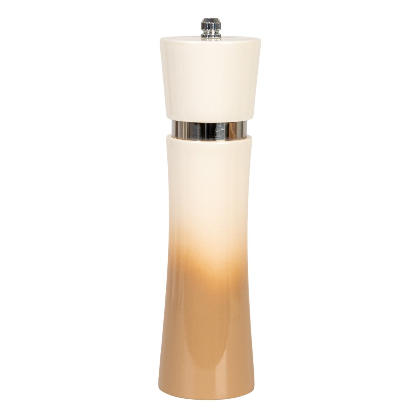 Rubberwood Salt/Pepper Mill, Cream & Tan Color Ombre