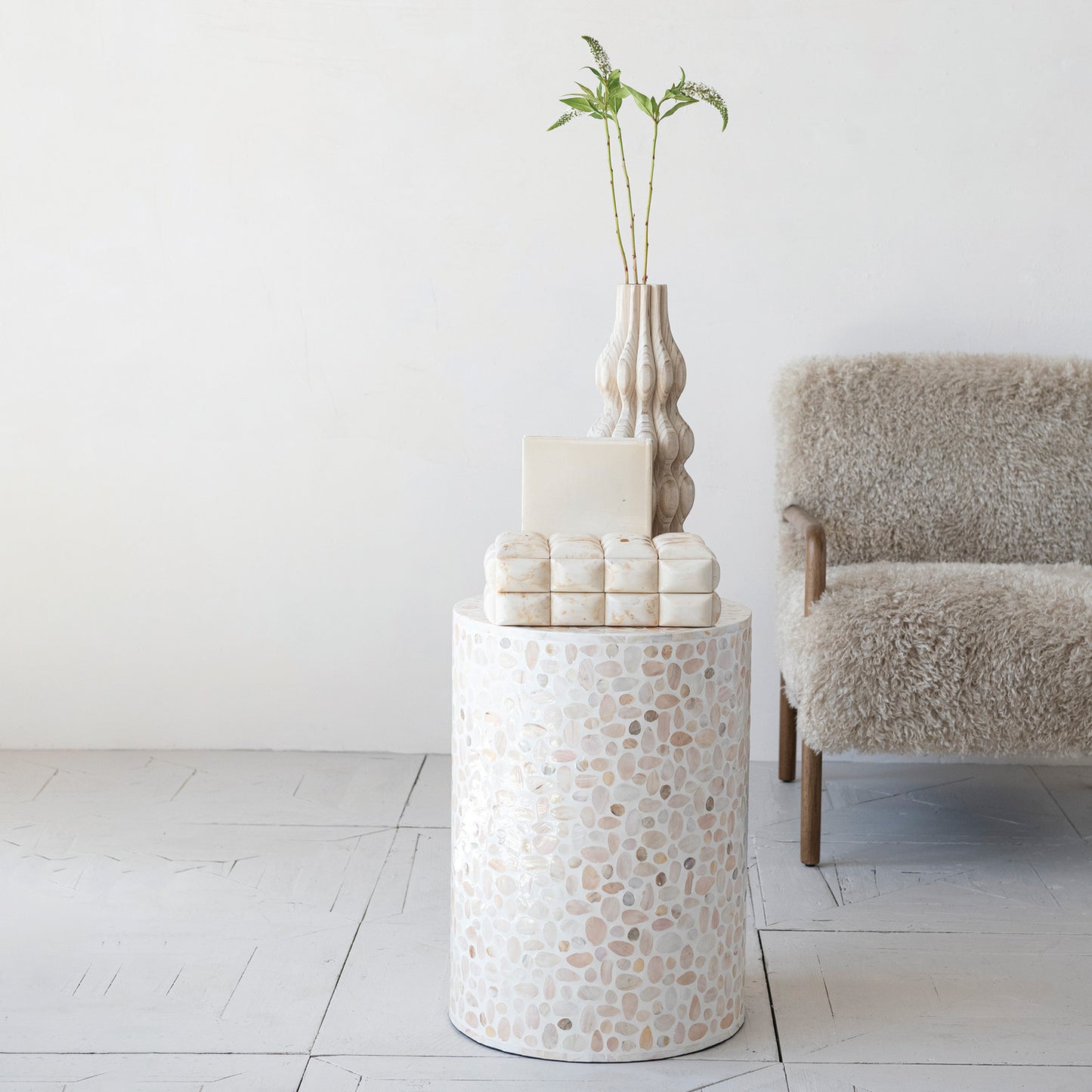 Mother of Pearl Mosaic Table