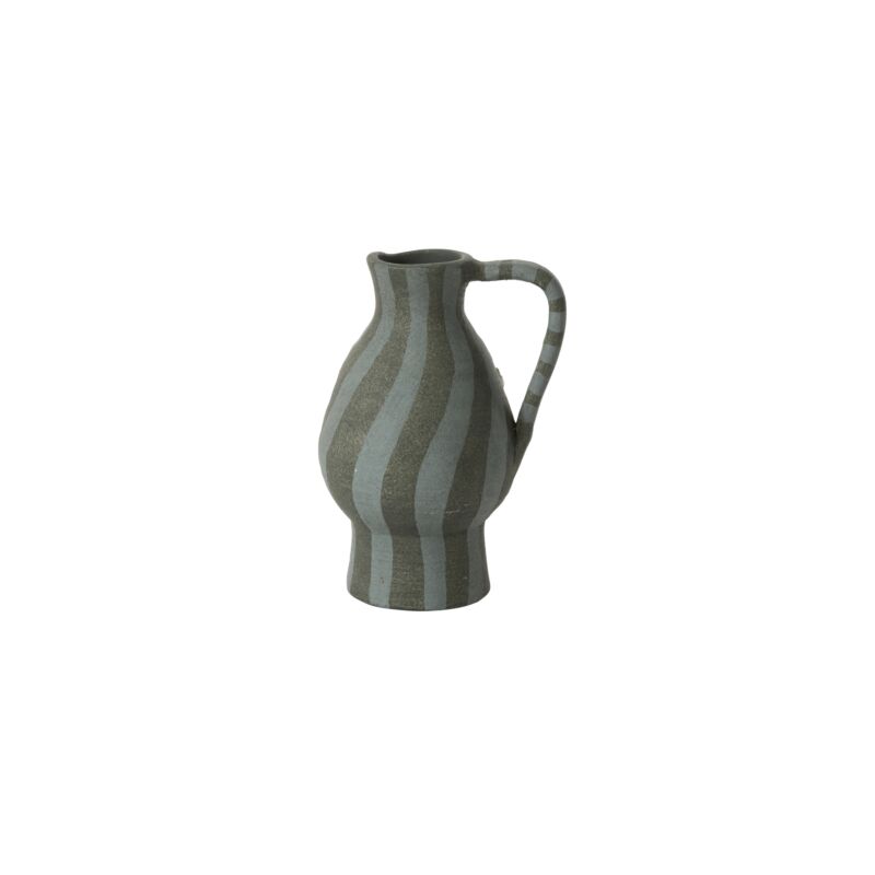 RHYSA VASE TURQUOISE 4.25" X 7"