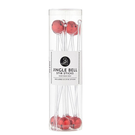 JINGLE BELL STIR STICKS-RED