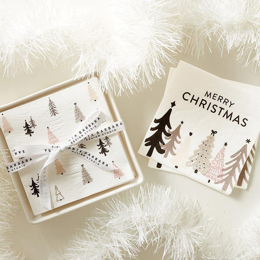 HOLIDAY CERAMIC TRAY WITH NAPKIN