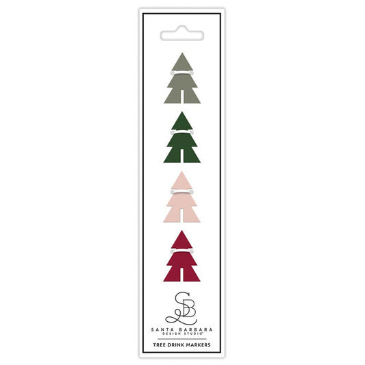 TREE DRINK MARKERS SET OF 4