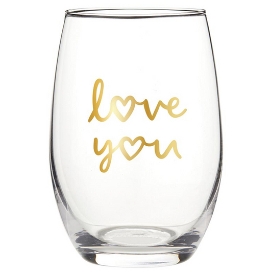 WINE GLASS LOVE YOU