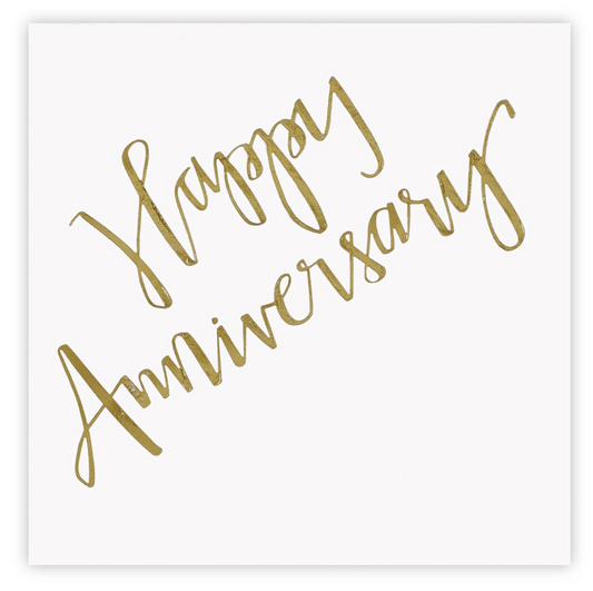 BEVERAGE NAPKINS- HAPPY ANNIVERSARY