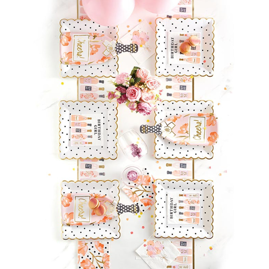 BEVERAGE NAPKIN- BLUSH FLORAL