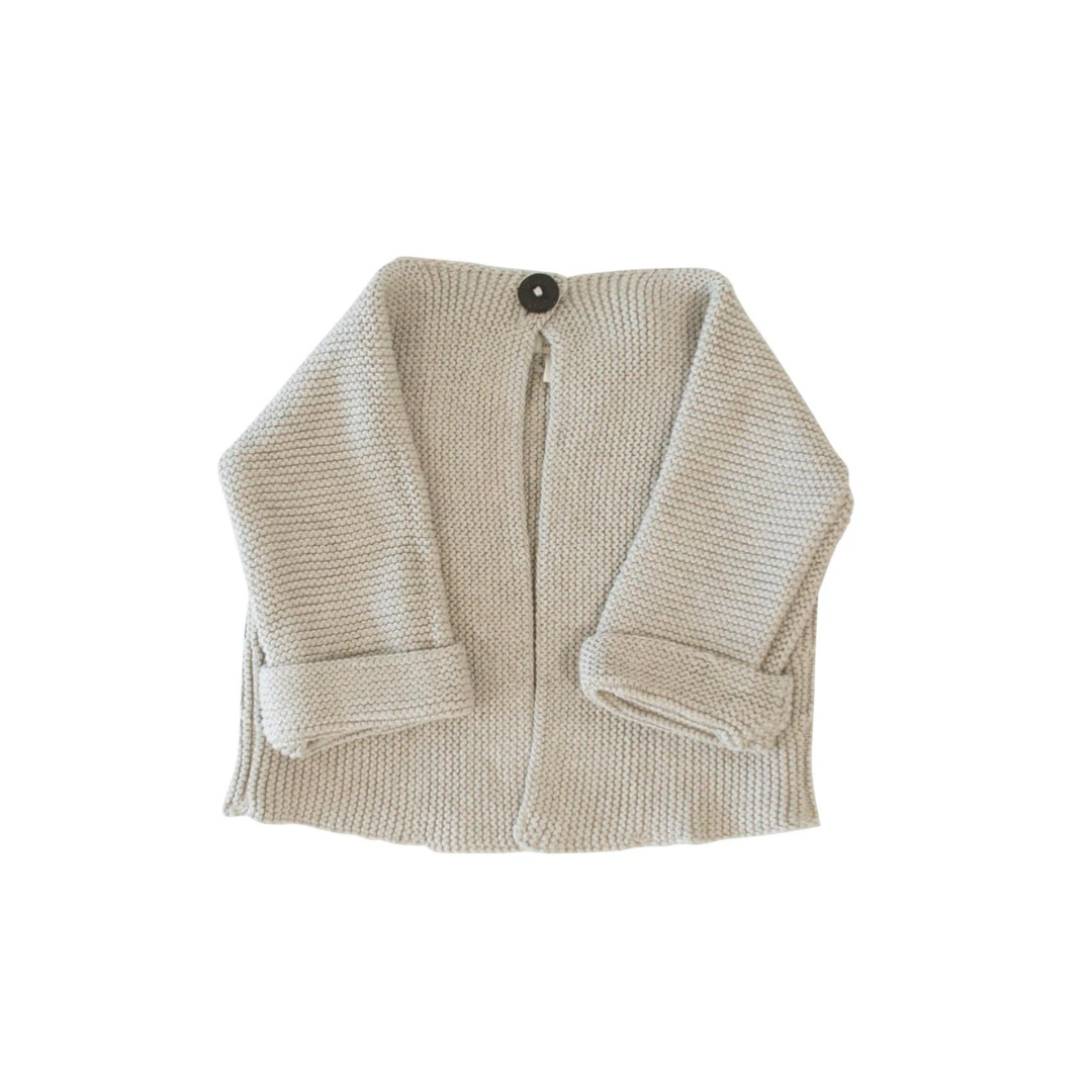 BABY JACKET LATTE 0-6MOTHS