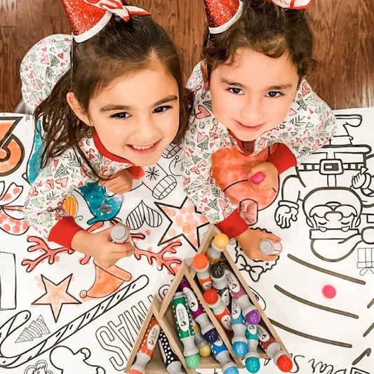 CHRISTMAS COLORING TABLECLOTH
