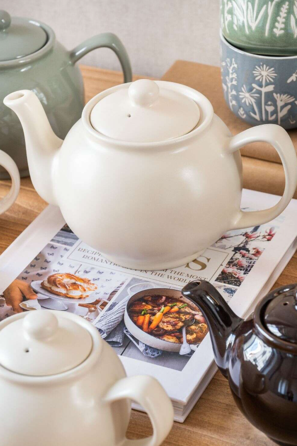 PRICE & KENSINGTON MATTE CREAM 2 CUP TEAPOT