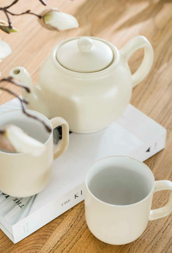 PRICE & KENSINGTON MATTE CREAM 2 CUP TEAPOT