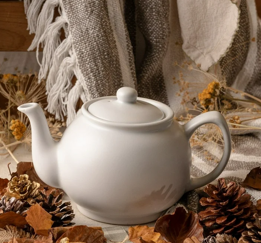 PRICE & KENSINGTON WHITE 6CUP TEAPOT