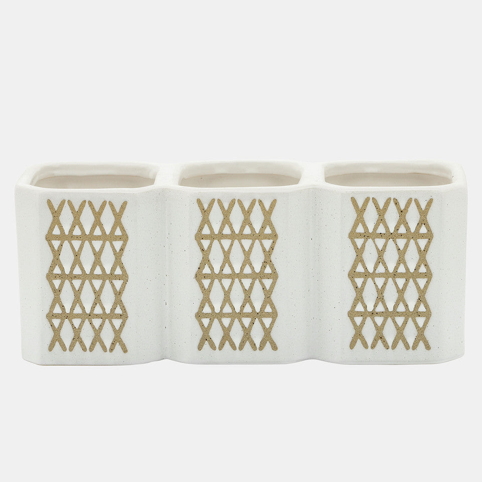3-CUP X-PEN HOLDER, BEIGE