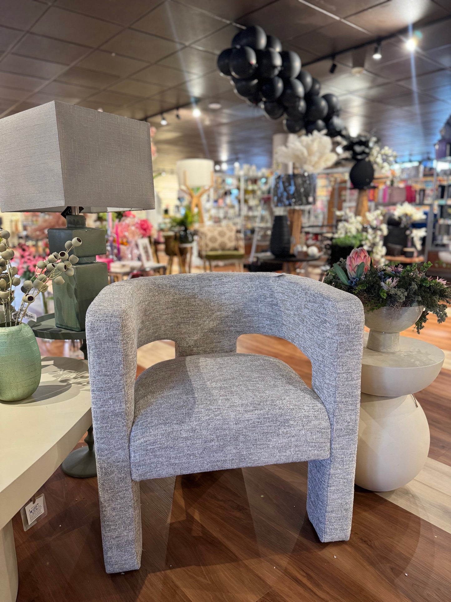 ROUND BACK CHAIR BEIGE
