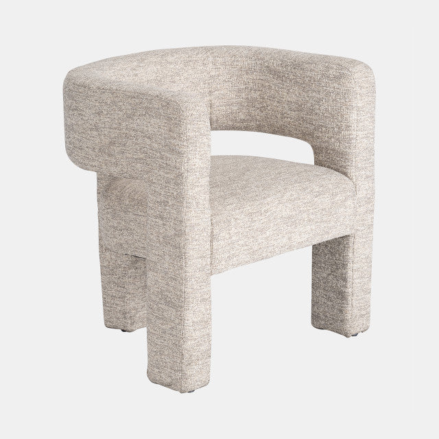 ROUND BACK CHAIR BEIGE