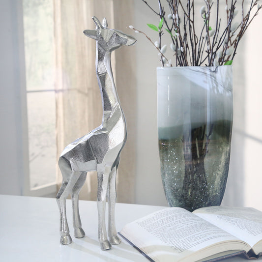 ALUMINIUM STANDING GIRAFFE