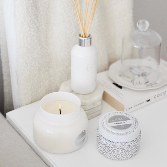 Volcano White Petite Candle 8.5 oz
