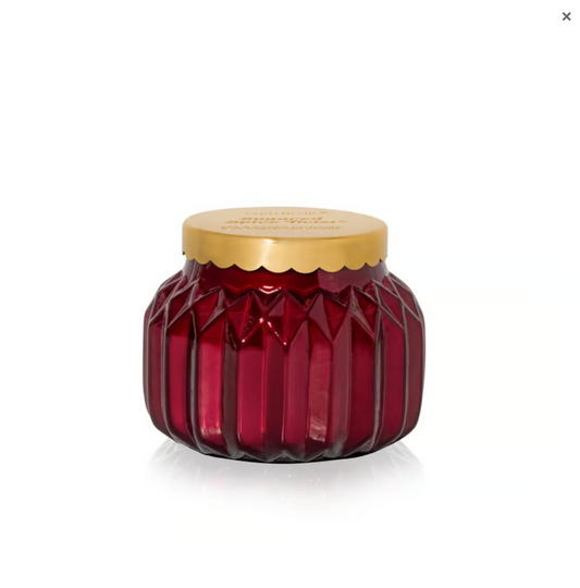 CAPRI BLUE SUGARED SPICE ROYAL GEM PETITE CANDLE 8 OZ