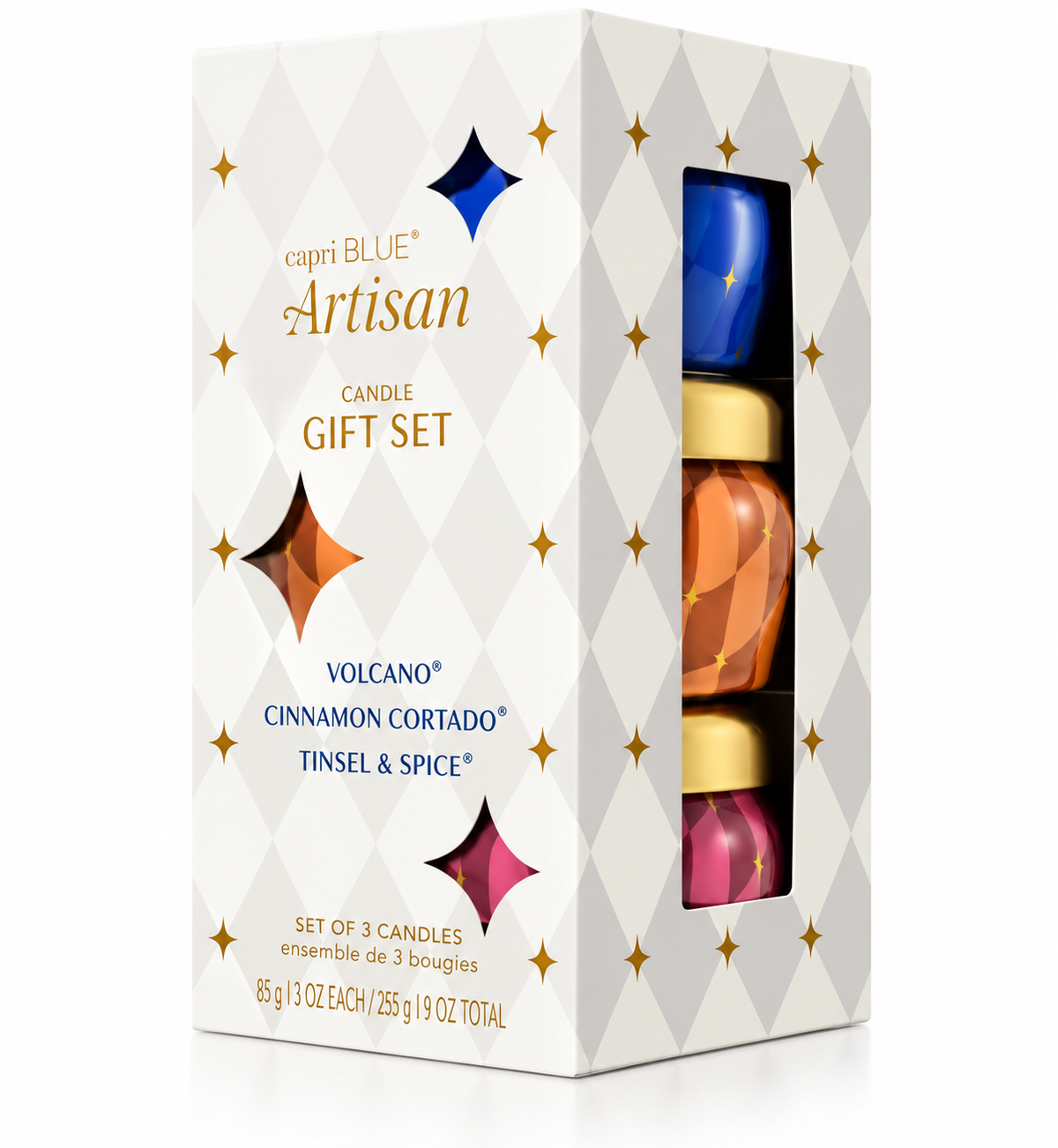 CAPRI BLUE ARTISAN WINTER BAZZAR MINI TIN SET 3OZ EACH