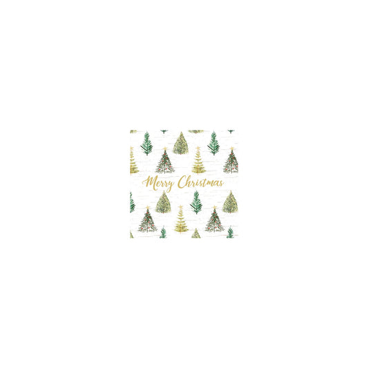 SERVILLETAS COCTEL - MERRY CHRISTMAS TREE