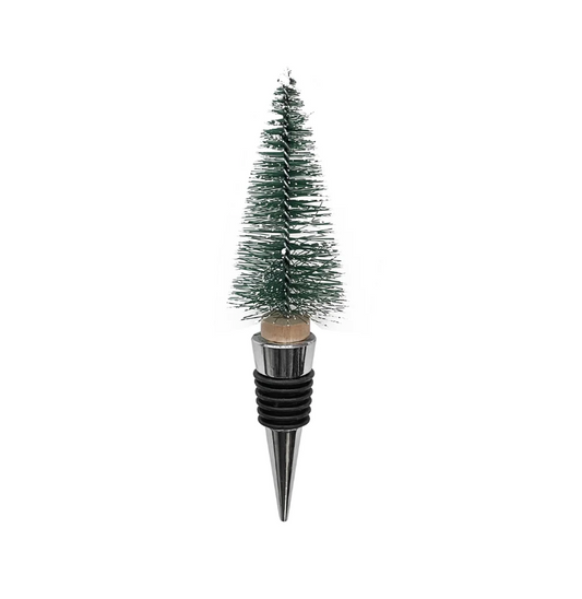 FROSTED TREE BOTTLE STOPPER