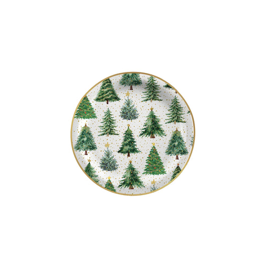 PLATOS DE PAPEL - CONFETTI TREES