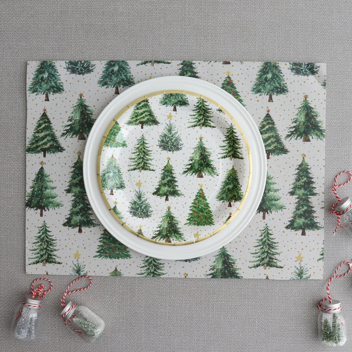 MANTELES DE PAPEL - CONFETTI TREES