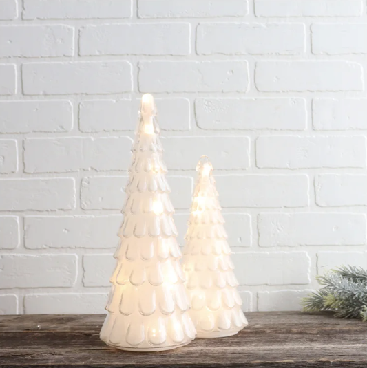 SUGAR GLASS LIT TREE: SMALL WHITE