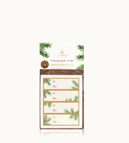 FRASIER FIR FRAGANCED ADHESIVE GIFT TAGS