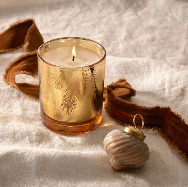 Frasier Fir Gilded Gold Poured Candle 6.5 oz
