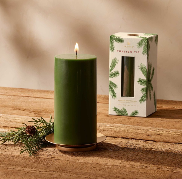 FRASIER FIR 3''X 6'' PILLAR CANDLE LARGE