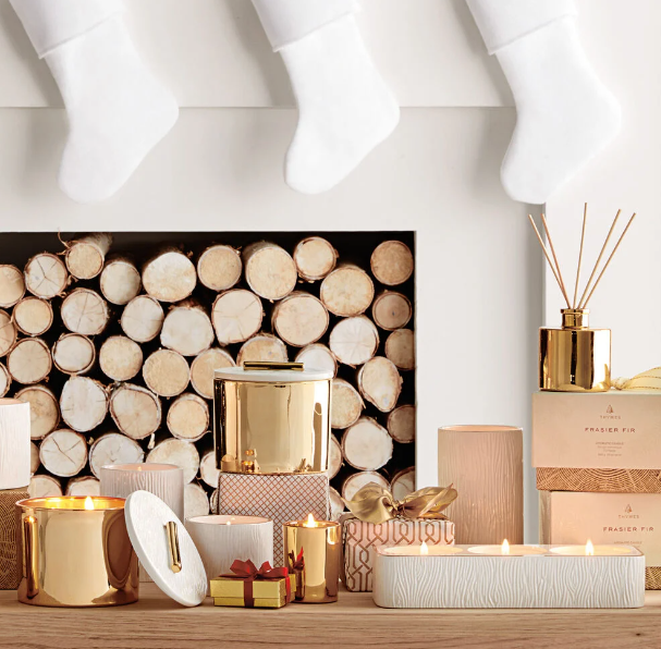 Frasier Fir Petite Gold Reed Diffuser 4 oz