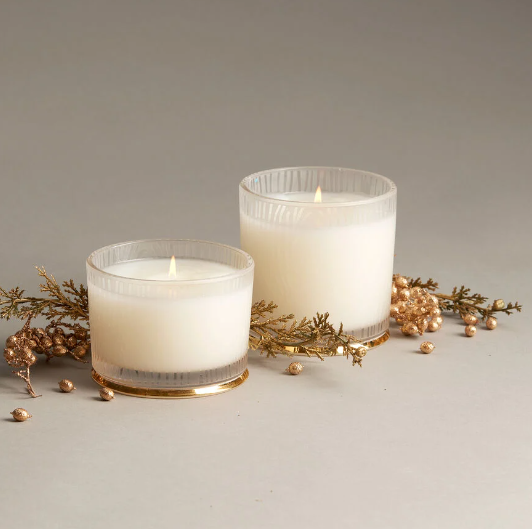 Frasier Fir Gilded Frosted Wood Grain Candle 9 oz