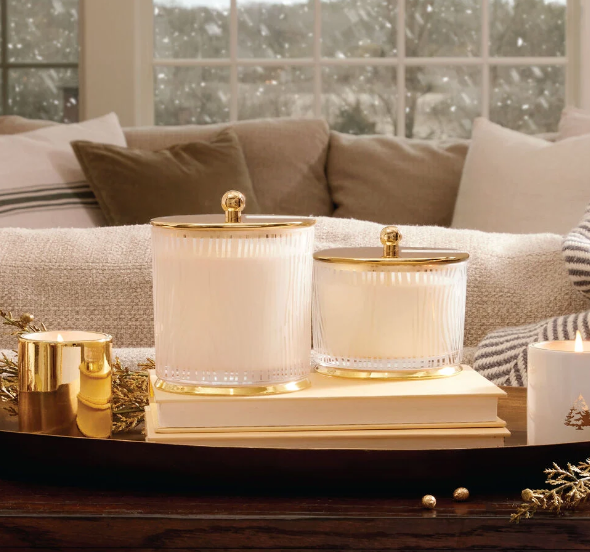 Frasier Fir Gilded Frosted Wood Grain Candle 9 oz