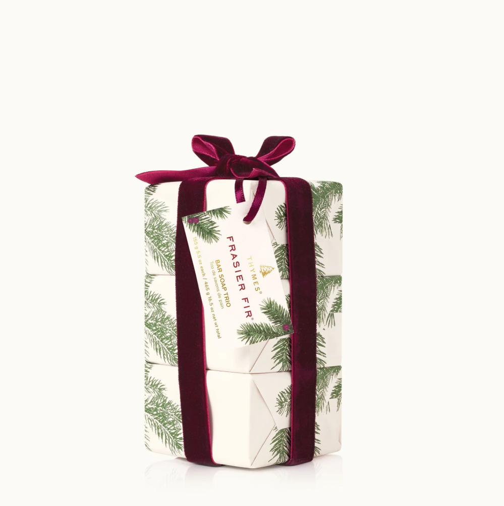THYMES FRASIER FIR BAR SOAP TRIO GIFT SET