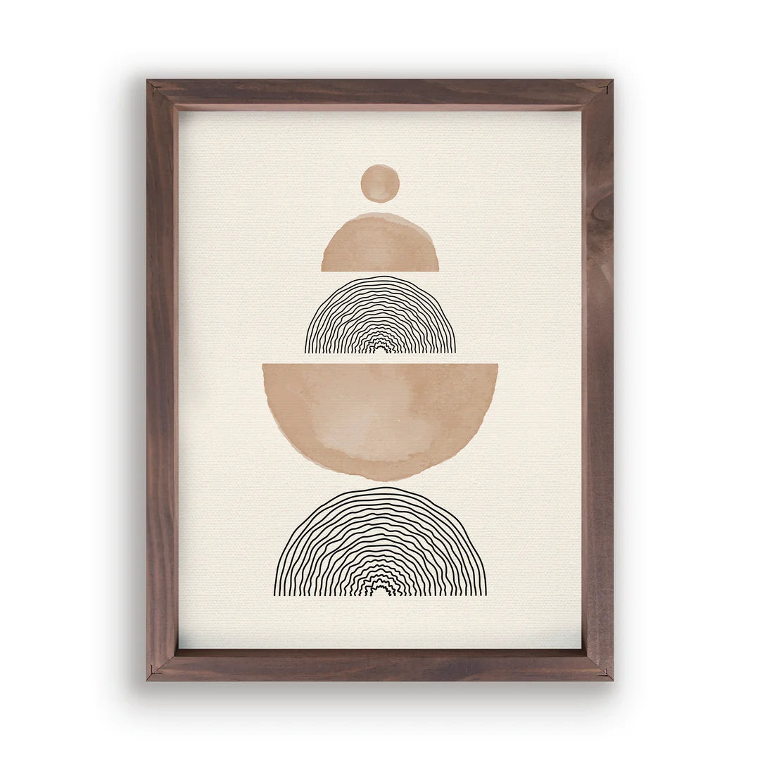 BLACK BOHO FRAMED ART