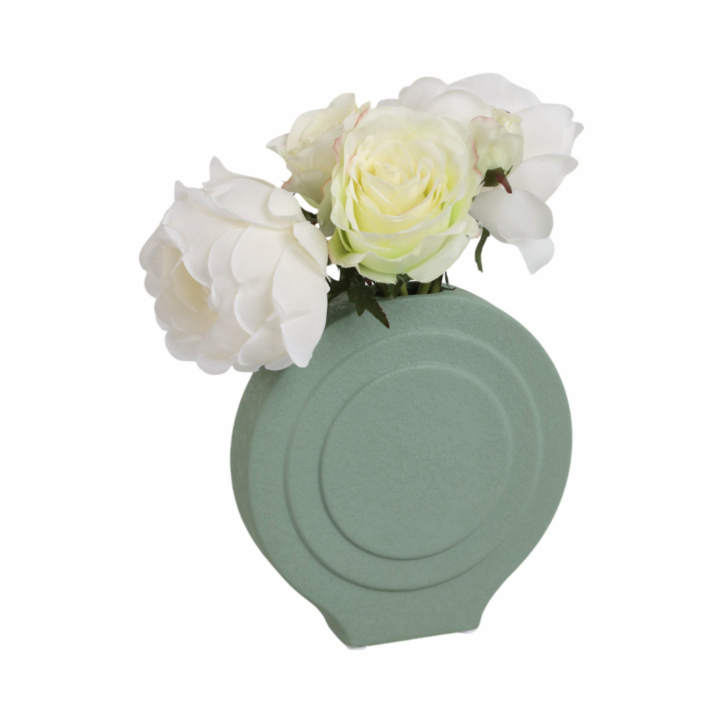 DOL 7" ROUND VASE DARK SAGE