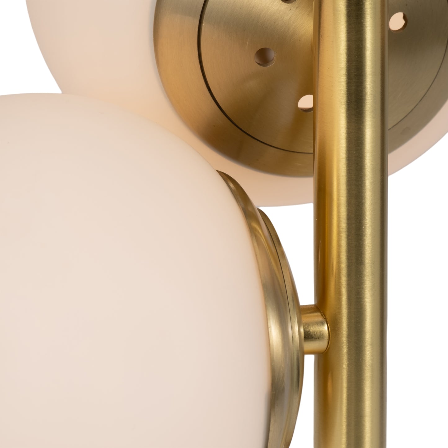 GLASS TABLE LAMP GOLD 23''