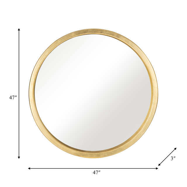 47'' X 47'' GOLD CIRCLE MIRROR