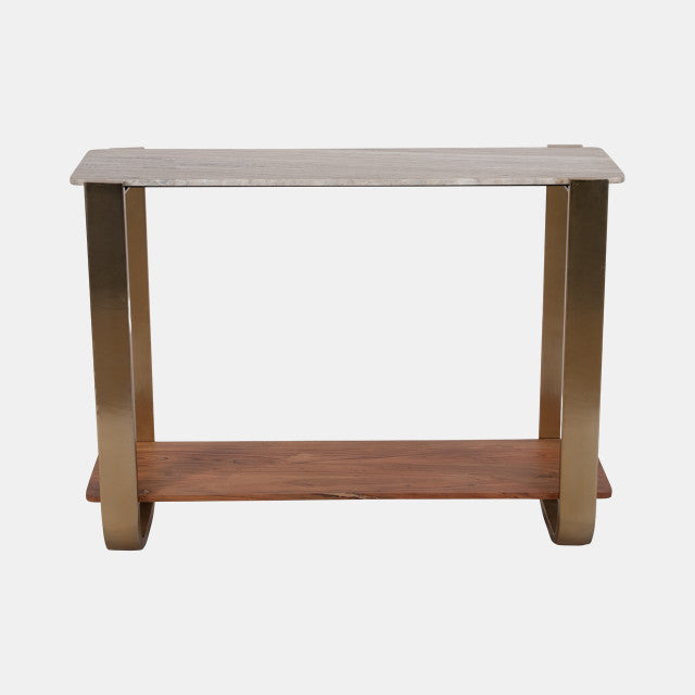 MARBLE TOP CONSOLE GOLD