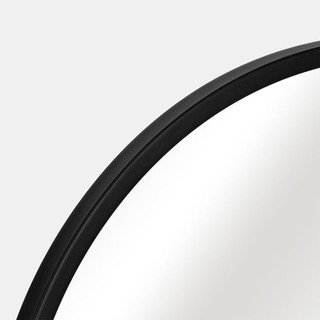 METAL 20'' X 40'' CAPSULE MIRROR BLACK
