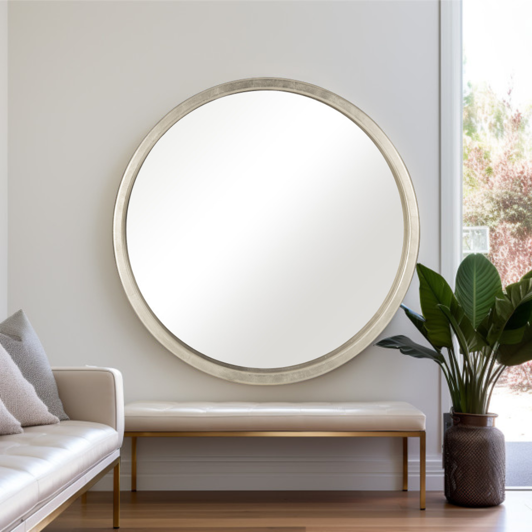 47'' X 47'' CHAMPAGNE CIRCLE MIRROR