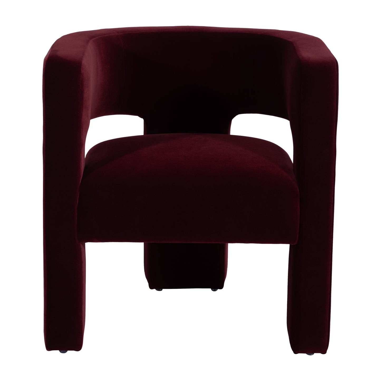 ROUND BACK CHAIR-WINE