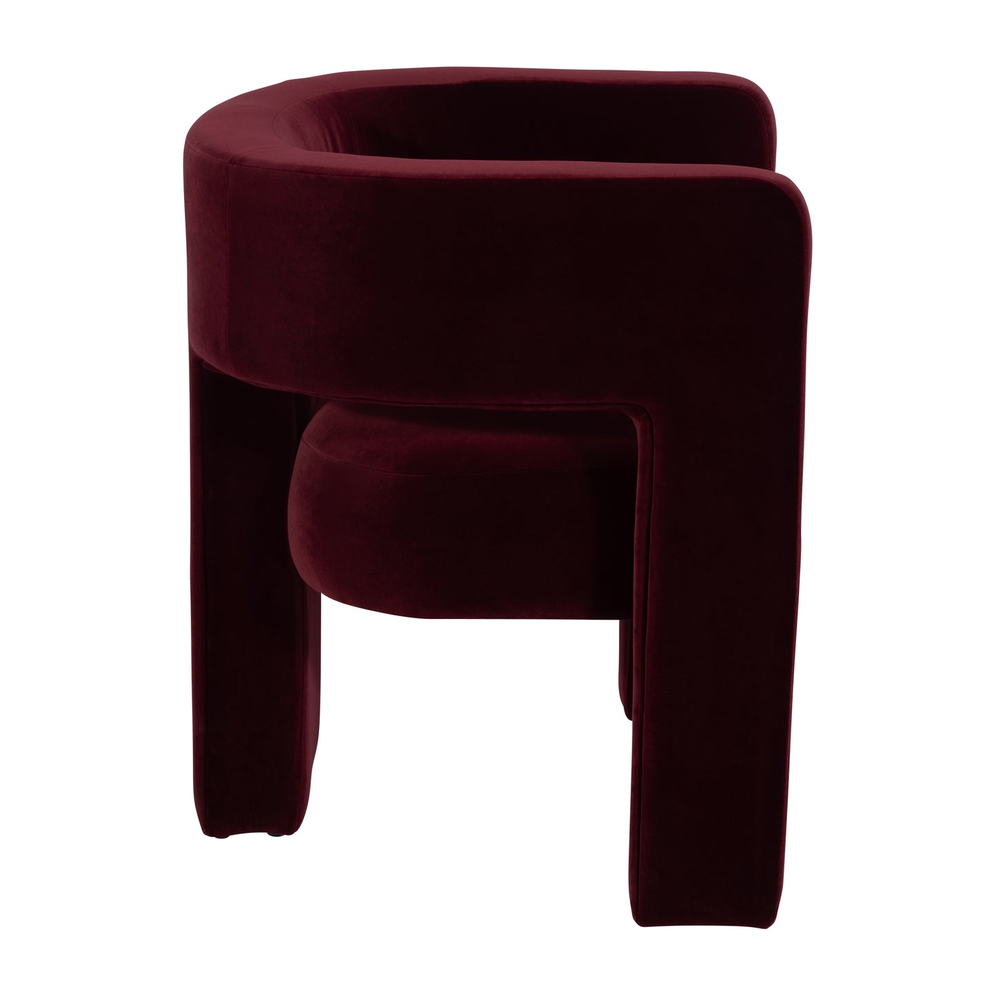ROUND BACK CHAIR-WINE