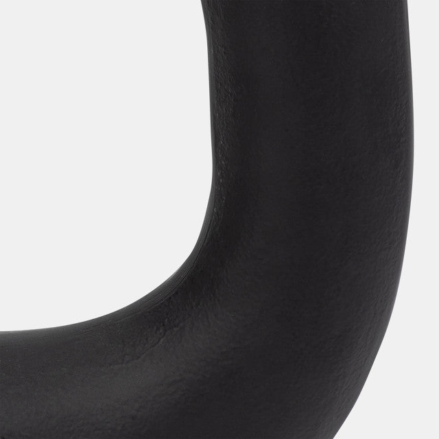 METAL 14" OPEN CUT OUT SCULPTURE BLACK
