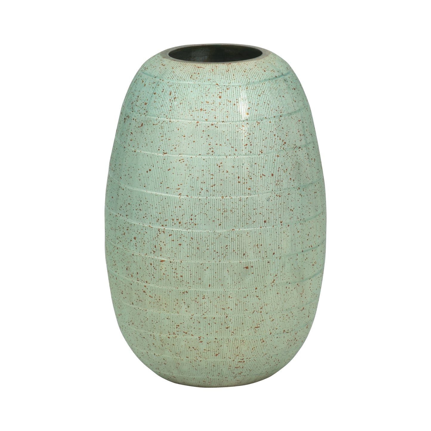14'' SERENITY GLASS VASE GREEN
