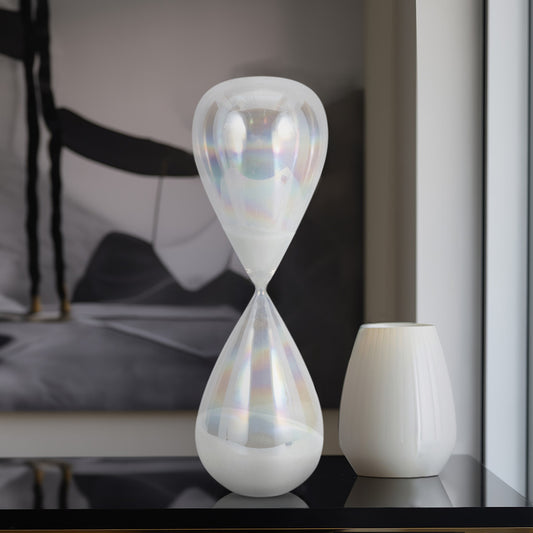 20" CASSANDRA SMALL IRRIDESCENT HOURGLASS