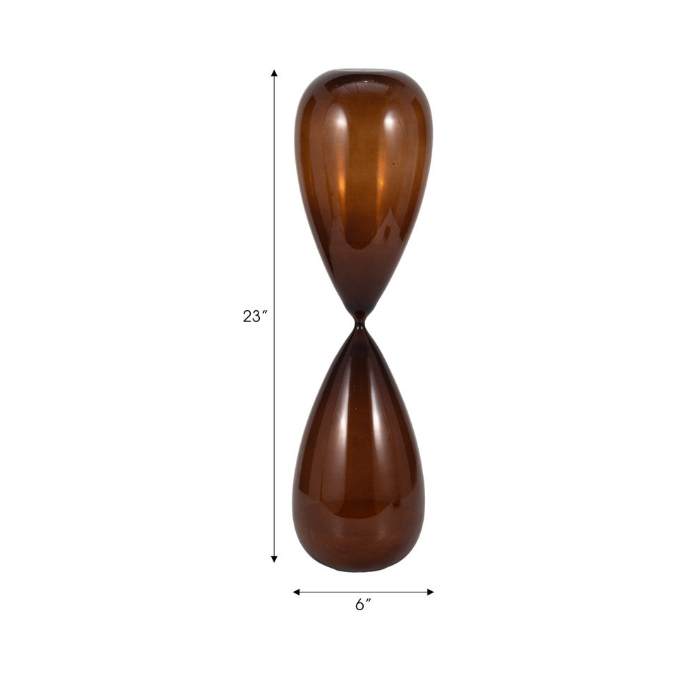 23" DARBY LARGE BROWN HOURGLASS